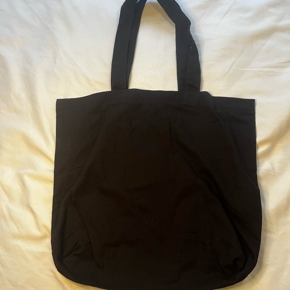 Black Tote Bag with Raccoon Design - Picture 4 of 4
